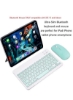 مجموعه صفحه کلید ماوس بی سیم جمع و جور قابل حمل Combo Ultra-Slim برای IOS Android تلفن تبلت ویندوزی IPhone IPad Pro Air Mint Green