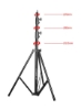 آلیاژ آلومینیوم Photostudio Lightstand 97 سانتی متر مشکی