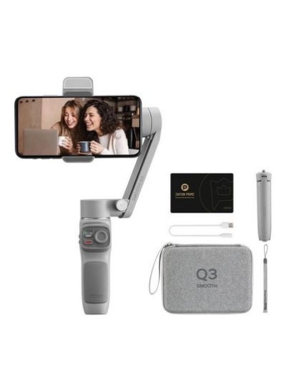 گوشی‌های هوشمند سه محوره ترکیبی Q3 Smooth Gimbal Grey