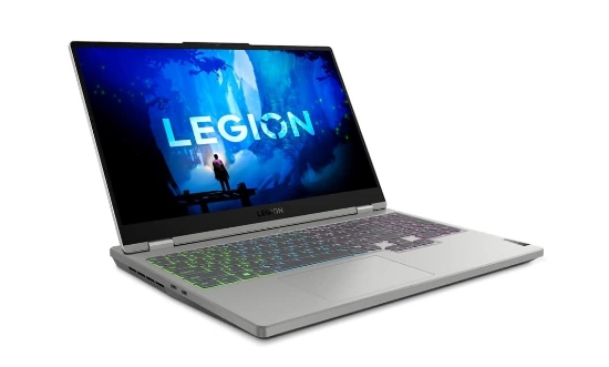 لپ تاپ Lenovo Legion 5 with 15.6" WQHD (2560x1440) display, Intel Core i7-12700H, 16GB RAM, 512GB SSD, NVIDIA GeForce RTX 3050 Ti 4GB GDDR6, Windows 11 Home, Storm Grey