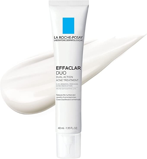 تصویر  کرم درمان لکه های آکنه La Roche-Posay Effaclar Duo Dual Action Acne Spot Treatment Cream with Benzoyl Peroxide Acne Treatment, Blemish Cream for Acne and Blackheads, Safe For Sensitive Skin, 1.35 Fl Oz (Pack of 1)