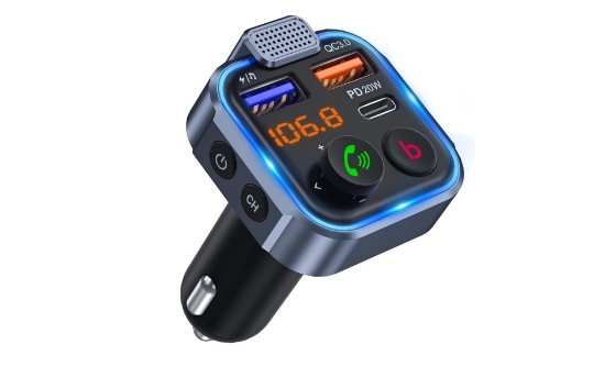 شارژر فندکی خودرو مدل LENCENT Car FM Transmitter, Wireless Bluetooth 5.0