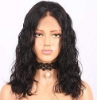 European and American wigs Women's short curly hair gradient rose net wig set