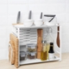تصویر  نظم دهنده آشپزخانه AVSTEG Kitchen countertop organiser, bamboo/white, 40x21 cm IKEA