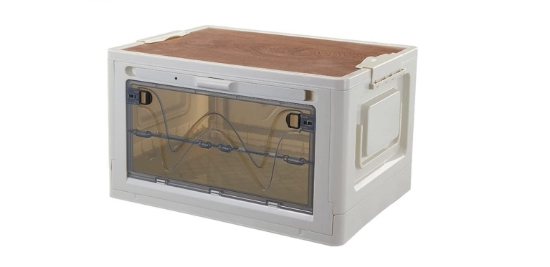 باکس تاشو مسافرتی مدل VIKITIM Camp box with LED Light Foldable Lid 56L