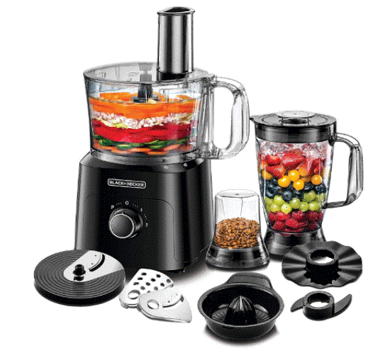 SIZE - With its 2l food processing bowl and 1.8l blender jar, you can process large batches of food