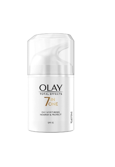 تصویر  مرطوب کننده صورت 50 گرمی Olay کرم روز ضد پیری Total Effects 7inOne با SPF15 با ویتامین B3 