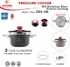 تصویر  زود پز تک لایف اسمایل- رنگ مشکی  5  لیتری LIFE SMILE Pressure Cooker 5 Litre Stainless Steel/Granite Coating/Effortless Locking System (5 Litre, Black)