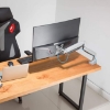 SPACE SAVING AND ERGONOMICS: Our monitor mount can free up your estate on your desk and give you more space to work. Adjustable arm enable you to move your screen whenever you want to prevent eyes, neck and back strains. Our products are backed with a THREE YEARS limited warranty and experienced tech support team in Silicon Valley. If you have any questions or concerns, please do not hesitate to contact us