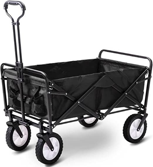تصویر  چرخ دستی تاشو چمدان COOLBABY A cart with adjustable handles that folds into a lightweight outdoor four-wheeled cart cart