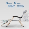 تخت تاشو قابل حمل مدل Adjustable Reclining Patio Chair with Cushion