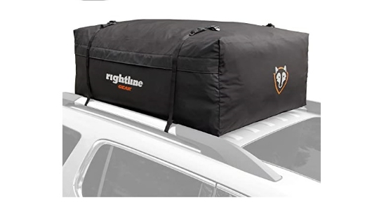 چمدان سقفی خودرو ضد آب مدل Rightline Gear Car Top Carrier Weatherproof Attaches With or Without Roof Rack