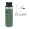 تصویر  ماگ 0.35 لیتر استنلی سری کلاسیک مدل STANLEY CLASSIC TRIGGER ACTION TRAVEL MUG Hammertone Green 0.35L