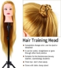 ➤ Multifunctional: can change color, can be dyed or bleached. Can be dyed or bleached, curled, straightened, etc. Suitable for students of hairdressers, beauticians, barber shops and beauty schools.