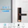 تصویر  قفل در هوشمند به همراه اثر انگشت و صفحه کلید مدل Smart Lock Smart Door Lock Bluetooth Fingerprint Lock