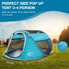 تصویر  چادر مسافرتی 4 نفره zomake مدل ZOMAKE Pop Up Tent 2-4 Person, Beach Tent Sun Shelter for Baby with UV Protection