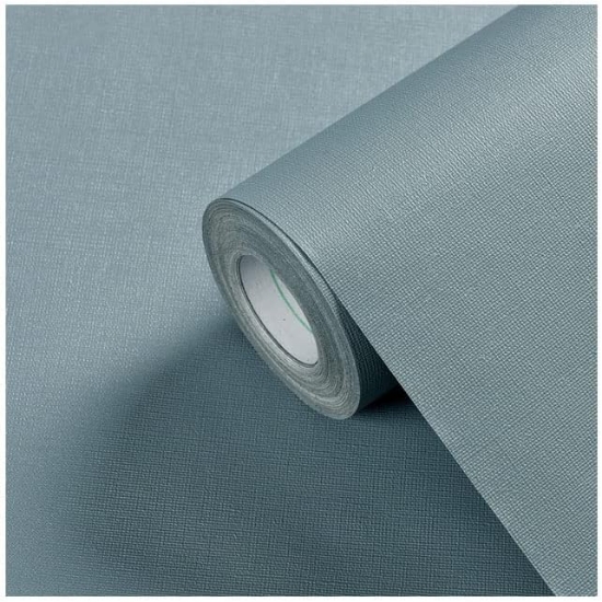 تصویر  کاغذدیواری ضدآب آبی کبود مدل wallpaper warm bedroom background wall PVC waterproof 300x60cm (Blue vine grey)