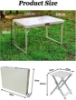 تصویر  میز و صندلی تاشو آلمینیومی BGSFF چهار نفره مدل Foldable Garden Camping Furniture Set/Metal