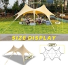 تصویر  سایه بان پارچه ای مناسب کمپینگ مدل Pop Up Beach Tent Canopy Sun Shelter