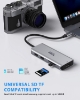 تصویر  تبدیل هاب Selore همراه 9 خروجی و پورت Thunderbolt مدل USB C Docking Station Dual Monitor, 9 in 1 USB C
