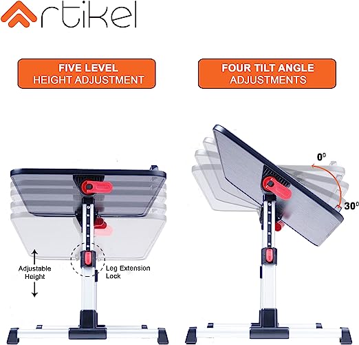 تصویر ARTIKEL : میز لپ تاپ جلو مبلی و روتختی و زمینی و میز تحریر Artikel® XL Uni-Pro Laptop Desk | Study Table | Bed Table| Height & Tilt Adjustable | Left & Right Hand Mouse Compatible | Foldable and Portable | Non-Slip Legs | Ca : 3 تا 5 روز کاری میز لپ تاپ جلو مبلی و روتختی و زمینی و میز تحریر Artikel® XL Uni-Pro Laptop Desk | Study Table | Bed Table| Height & Tilt Adjustable | Left & Right Hand Mouse Compatible | Foldable and Portable | Non-Slip Legs | Carbon Black