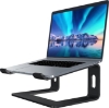 تصویر  پایه نگهدارنده لپتاب مناسب برای محیط کار و خانه  هولدر لپتاب Soundance Aluminum Laptop Stand for Desk Compatible with Mac MacBook Pro Air Apple Notebook, Portable Holder Ergonomic Elevator Metal Riser for 10 to 15.6 inch PC Desktop Computer, Black