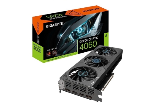 تصویر  کارت گرافیک گیگابایت مدل Gigabyte GeForce RTX 4060 Eagle OC 8G