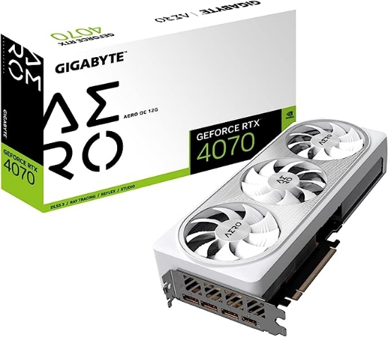 تصویر  کارت گرافیک گیگابایت 4070 مدل Gigabyte GeForce RTX 4070 AERO OC 12G Graphics Card