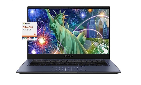 تصویر  لپ تاپ 14 اینچی Vivobook 2023 ایسوس مدل VivoBook, 14 HD Touchscreen 2-in-1 Laptop, 4GB RAM, 256GB SSD