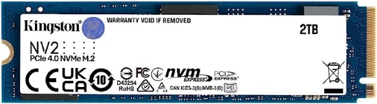 تصویر  حافظه SSD کینگستون مدل NVMe PCIe ظرفیت 2 ترابایت Kingston NV2 NVMe PCIe 4.0 Internal SSD 2TB M.2 2280 -SNV2S/2000G