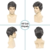 A Free Wig Cap: Item also includes a classic wig cap to help you wear the lightweight wig and create a neat looking.The wig comes already styled and might deform slightly in transit. You can very easily to restyle it with your fingers or comb. You also can trim it as your own style.