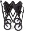 تصویر  چرخ دستی خرید تاشو، مشکی Folding Shopping Hand Cart Trolley, Black