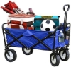 تصویر  سبد خرید و چرخ دستی تاشو کمپینگ چند منظوره در فضای باز آبی Folding Camping Multi Function Outdoor Wagon Shopping Cart & Bags & Trolleys -Blue