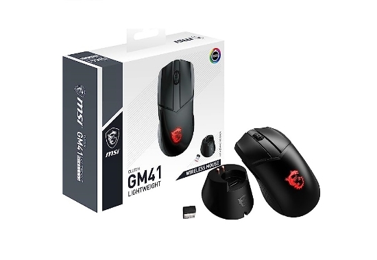 تصویر  موس گیمینگClutch GM41 ام اس آی مدل MSI Clutch GM41 Lightweight Wireless Gaming Mouse & Charging Dock