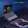 تصویر  کول پد لپ تاپ به همراه هولدر موبایل مدل Laptop Cooling Pad, Laptop Cooler with 6 Quiet Fans