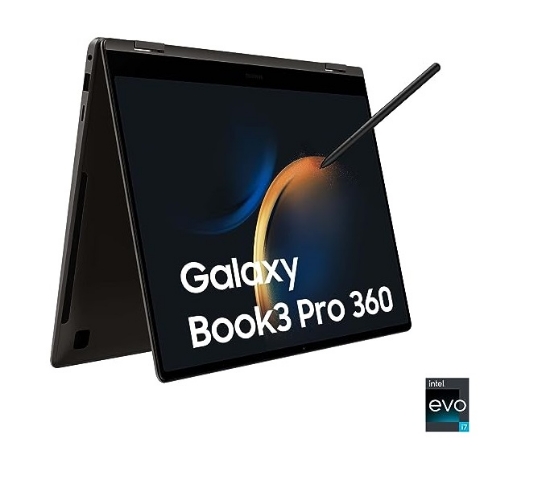 تصویر  لپتاب سامسونگ  مدل Galaxy Book3 Pro 360  حافظه 512  رم 16 گیگ Samsung Galaxy Book3 Pro 360 /i7P/16GB/512GB