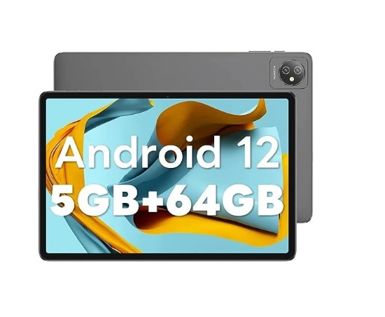 تصویر  تبلت 10 اینچی Blackview  مدل  Tab7WiFi حافظه 64 رم  5 گیگابایت رنگ خاکستری  10 Inch Tablets, Blackview Tab7 WIFI Android 12 Tablet(2023), 5GB + 64GB/TF 1TB, 6580mAh Battery, 1280×800 HD+ IPS TouchScreen, Google GMS Certified GamingTablet PC/Type C/5MP/Wi-Fi/Bluetooth-Grey