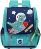 lightweight backpacks weighs is only 11 oz, but has a roomy design, 2 mesh side pockets, 1 main compartments which was separated into 3 parts. Books, pencil case, lunch box, water bottle can be well placed into it. Light but pretty spacious backpacks for kids!