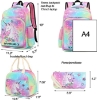 تصویر  کیف مدرسه یونیکورن دخترانه Unicorn Girls Backpacks به همراه جامدادی و کیف ظرف ناهار