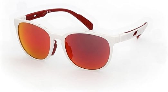 تصویر  عینک آفتابی آدیداس مدل ADIDAS Men's Round SP003621L56 Sunglasses, White, 56-18-140, White, 56