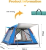 تصویر  چادر مسافرتی ALMEKAQUZ ظرفیت 5 نفر مدل ALMEKAQUZ Large Camping Tent, Waterproof 5 People Family Dome Tent Lightweight
