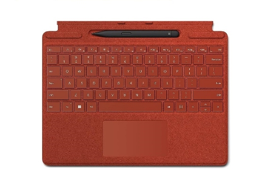 تصویر  کیبورد تبلت سرفیس پرو Surface Pro X-Pro 8-Pro 9 Signature Keyboard with Slim Pen2 Bundle ا Microsoft Surface Pro 9, 8 or X - Signature Type cover - Red - and Slim Pen 2