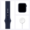 تصویر  ساعت هوشمند اپل واچ سری 6 40 میلی متر مدل Apple Watch Series 6 (40mm, GPS) Blue Aluminum Case with Deep Navy Sport Band