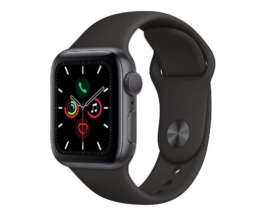 تصویر  ساعت هوشمند اپل واچ سری 5 44 میلی متر مدل Apple Watch Series 5 (44mm, GPS) Space Gray Aluminum Case with Black Sport Band