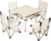 تصویر  میز و صندلی تاشو چهار نفره مدل Outdoor Folding Camping Table Portable Aluminum Folding Table with 4/6 Portable Chairs