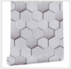 تصویر  برچسب های دیواری سه بعدی  45x300 سانتی متر کاغذ دیواری دکور JLHOUSE 9171 Geometric Vinyl Peel and Stick Wallpaper Grey Hexagon Self Adhesive Waterproof Contact Paper Sticky for Bedroom livingroom Decor, 17.7 x 118inch