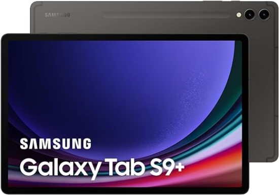 تصویر  تبلت سامسونگ  ‎  Tab S9 PLUS X810| حافظه 256 رم 12 گیگابایت اSamsung Galaxy Tab S9+ WiFi Android Tablet, 12GB RAM, 256GB Storage MicroSD Slot, S Pen Included, Graphite (UAE Version)