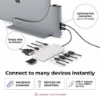 تصویر  شارژر داک استیشن مک بوک پرو 2016 تا 2022 مدل | Ascrono MacBook Docking Station Perfect for MacBook Pro (2016-2020, M2 2022) with TouchBar