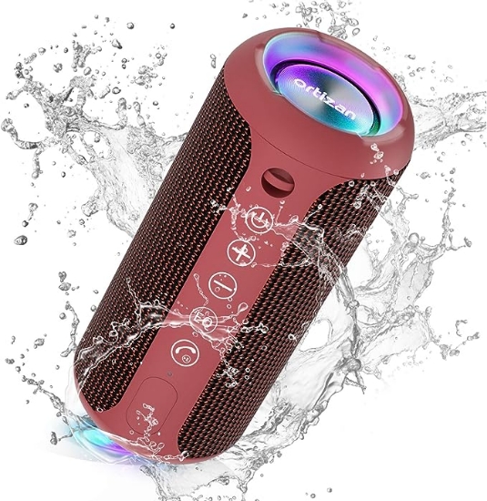 تصویر  اسپیکر بلوتوثی قابل حمل مدل X10 برند اورتیزن Ortizan  ضدآب Ortizan Portable Bluetooth Speaker, IPX7 Waterproof Wireless Speaker with 24W Loud Stereo Sound,,