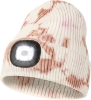 تصویر  کلاه زمستانه بافتنی همراه با چراغ برای کمپ و پیاده روی
